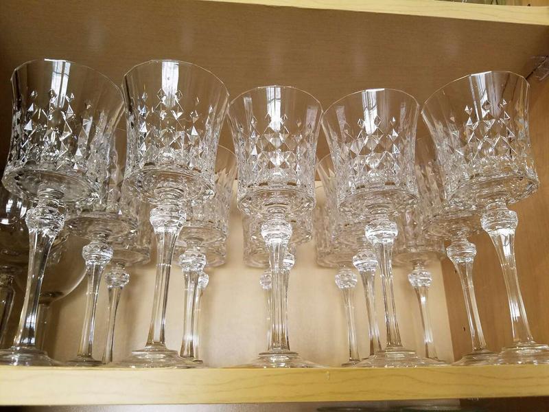 (15) Fancy crystal stemware wine glasses for sale in Denton, TX