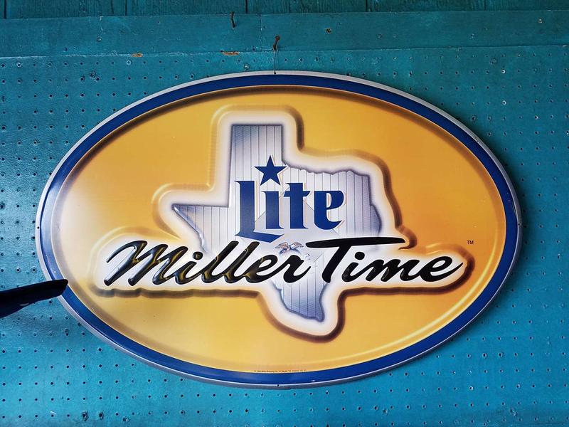 Miller lite metal sign for sale in San Antonio, TX 5miles Buy and Sell