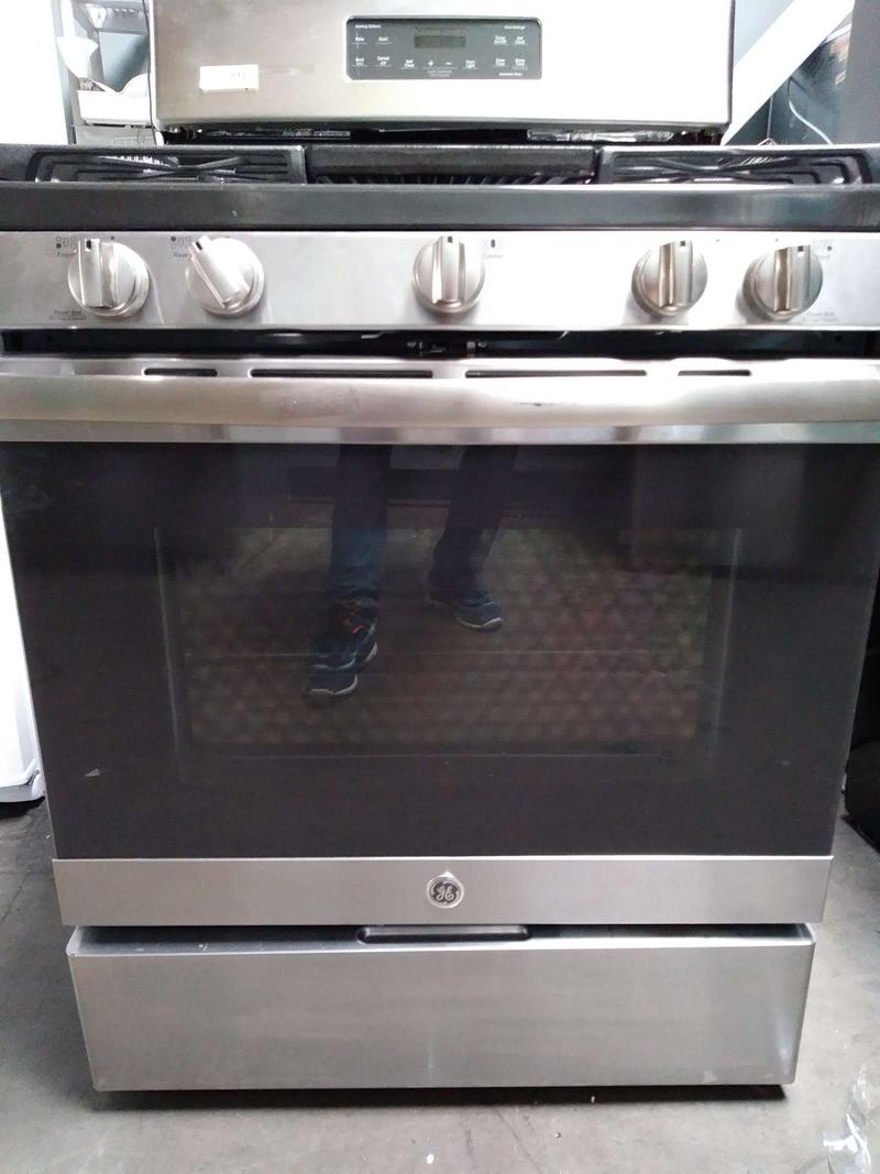 Beautiful 30" Stainless steel Gas Stove GE OPEN BOX! for sale in