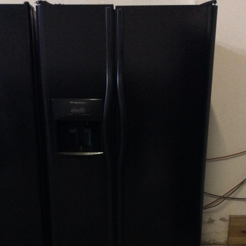 Frigidaire black double door refrigerator (90 day warranty) for sale in Garland, TX 5miles