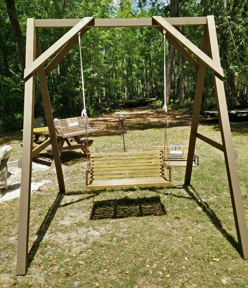Wooden, Aluminum & Stainless Porch Swings Hand Made for sale in
