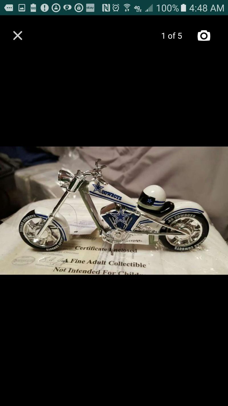 HAMILTON COLLECTION DALLAS COWBOYS MOTORCYCLE for sale in Schuylkill Haven, PA 5miles Buy and