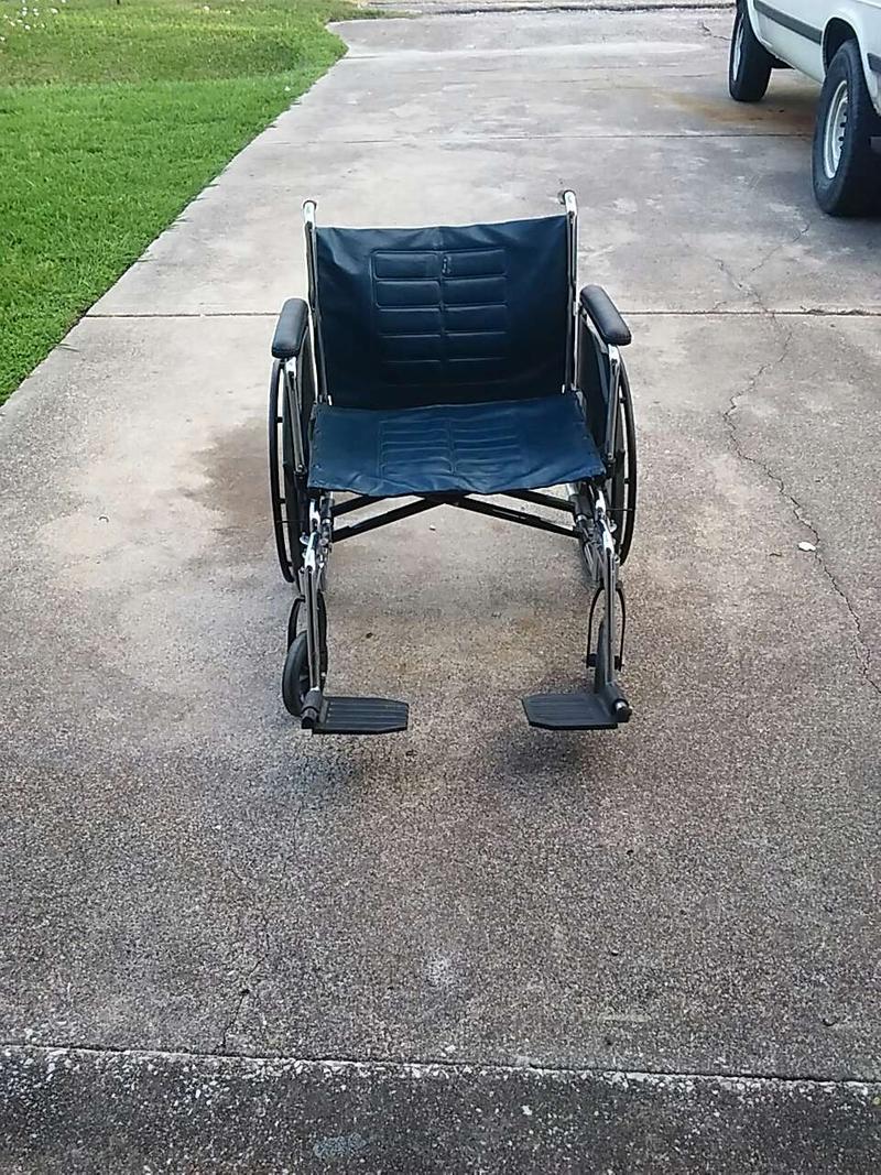 Invocare extra wide wheelchair with removable wheeliebars for sale in