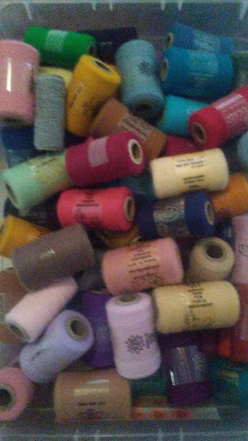 100 New Rolls Pretty Punch Acrylic Yarn Embroidery Thread Crochet