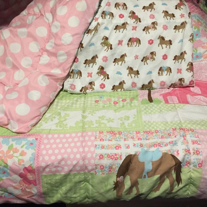 Twin bedding Target (Circo) horse pink/green/blue for sale in Dallas