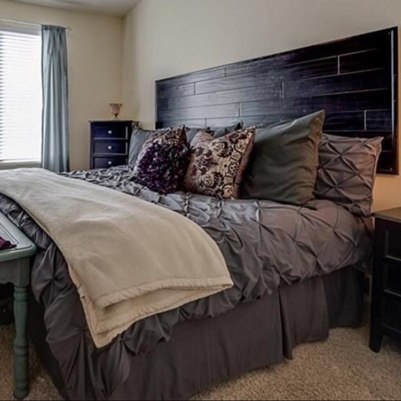 Black wood headboard for sale in Dallas, TX 5miles Buy and Sell