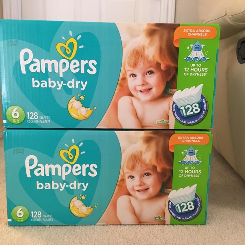 Pampers Baby Dry Diaper size 6 35 PER BOX for sale in Fort Worth, TX