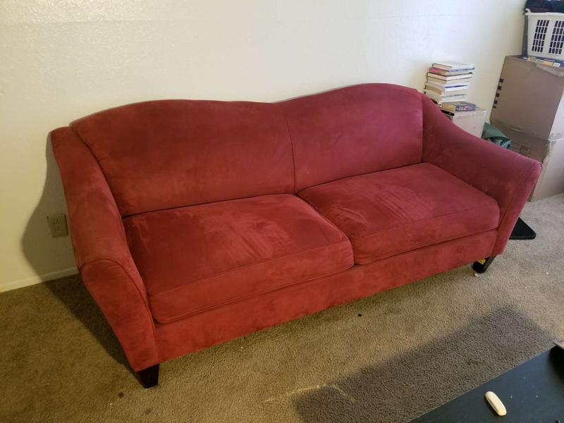 Red lazy boy microfiber sofa for sale in Killeen, TX 5miles Buy and Sell