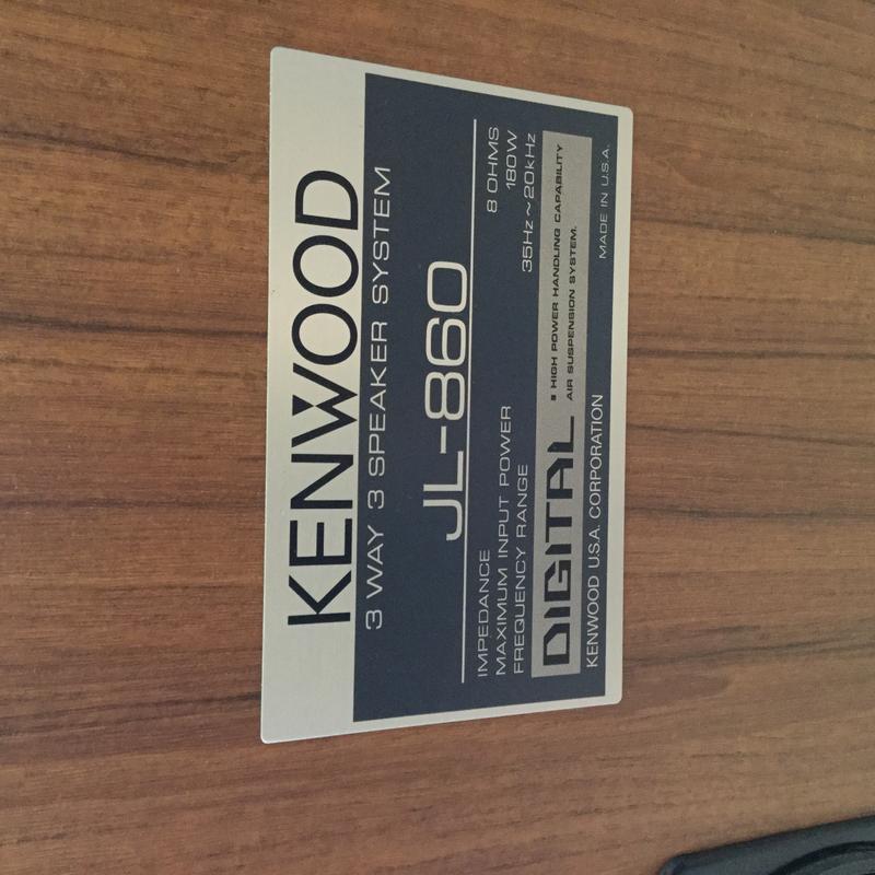 kenwood jl 860 speakers