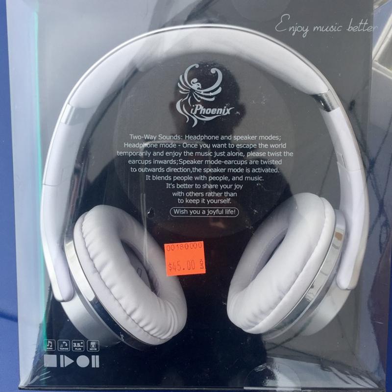 IPHOENIX IP203 2 IN 1 RECHARGEABLE BLUETOOTH HEADPHONES AND SPEAKER