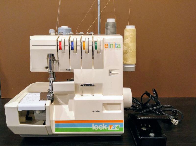Elnita by Elna T34 2/3/4 Thread Serger Overlocker Sewing machine for