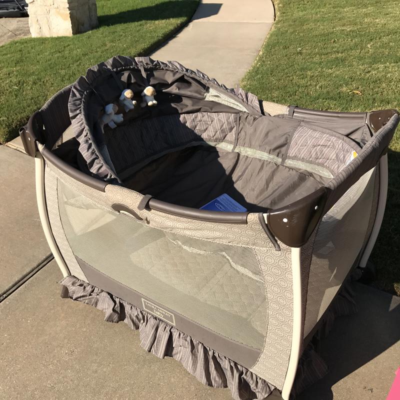 OBO, ICU , Graco by Laura Ashley Pack N Play. with lamb cover