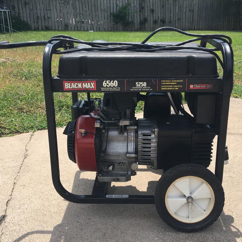 Black Max 6560 Generator for sale in Waco, TX 5miles Buy and Sell