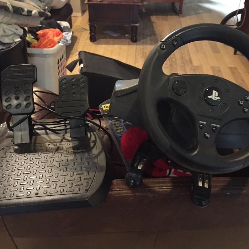 PS4 steering wheel controller with pedals for sale in Washington, DC