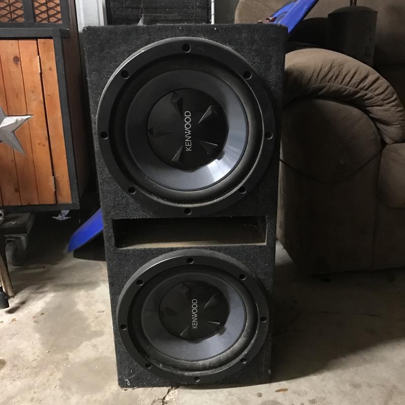 2 12 inch kenwood subwoofers for sale 