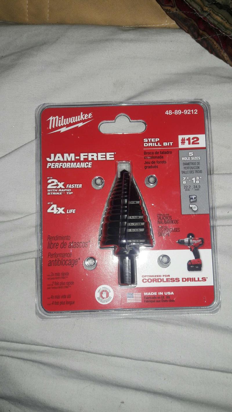 Milwaukee 48899212 12 step drill bit for sale in Suitland, MD