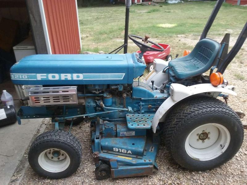 Ford 1210 diesel tractor & belly mower for sale in Caddo Mills, TX