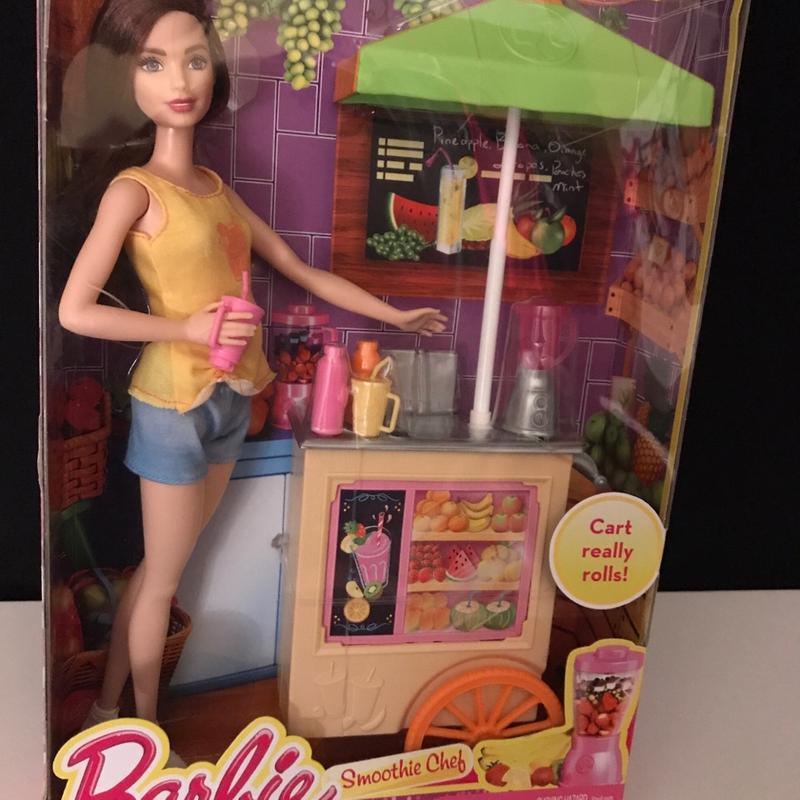 Poupée Barbie Avec Bar à Smoothies Et Accessoires Chef Cocktail, GRN75, Mattel, NRFB Neuve