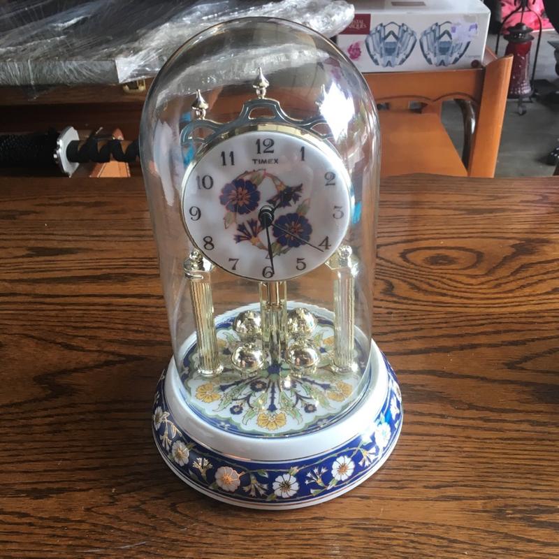 Timex glass dome clock with chimes for sale in Fountain Valley, CA