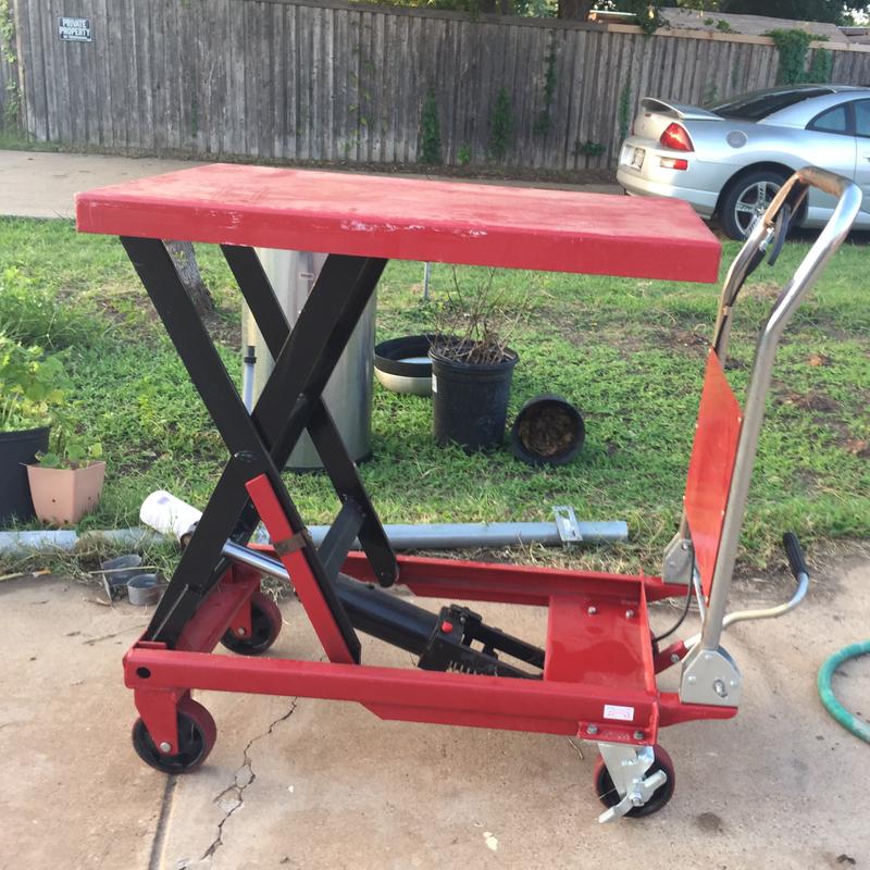 ULINE Manual lift table for sale in Garland, TX 5miles Buy and Sell