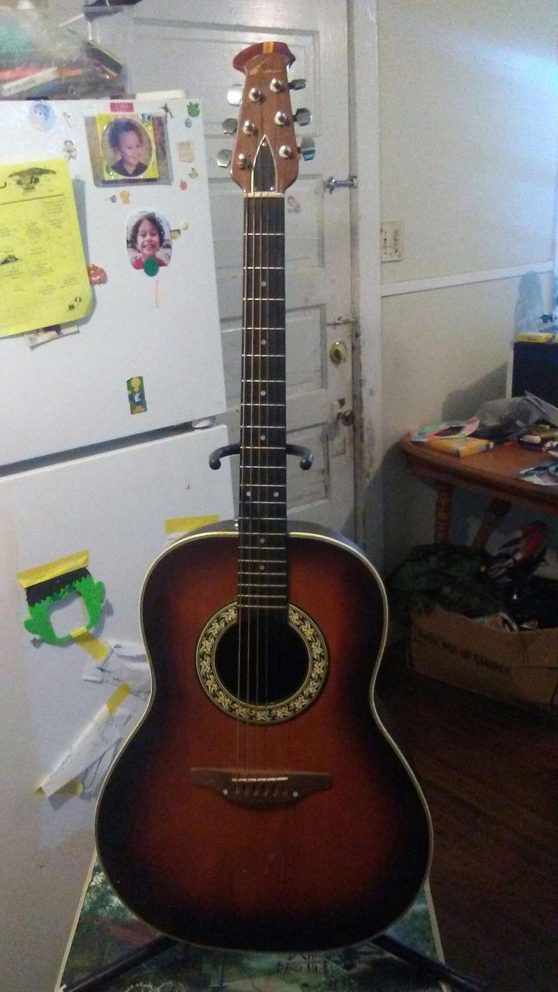 Ovation vintage acoustic guitar USA made in the 70 s for sale in