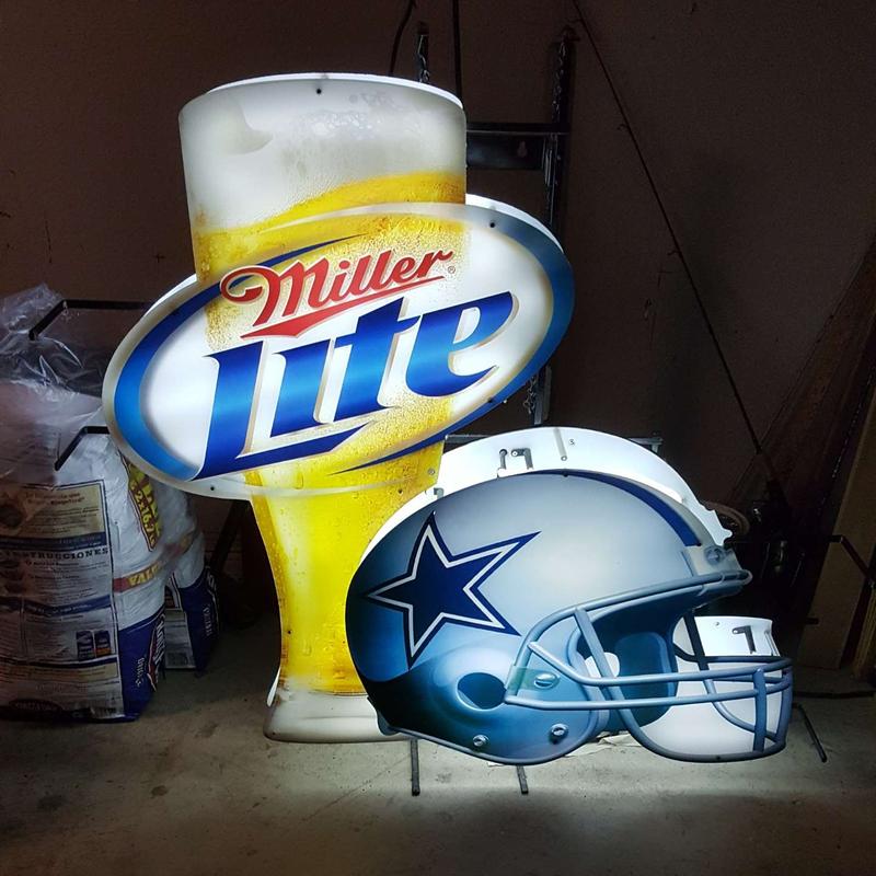 Dallas Cowboys Miller Lite Pool Table Light ubicaciondepersonas.cdmx