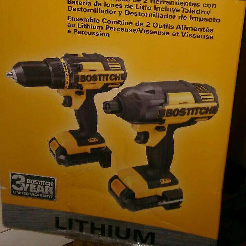 BOSTITCH 18v Combo Kit Impact Driver& Impact Drill comes with 29pc