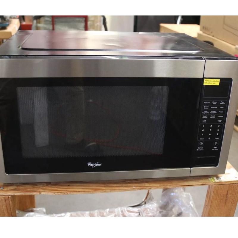 WHIRLPOOL 1200W STAINLESS COUNTERTOP MICROWAVE WITH 2.2 CUBIC FEET