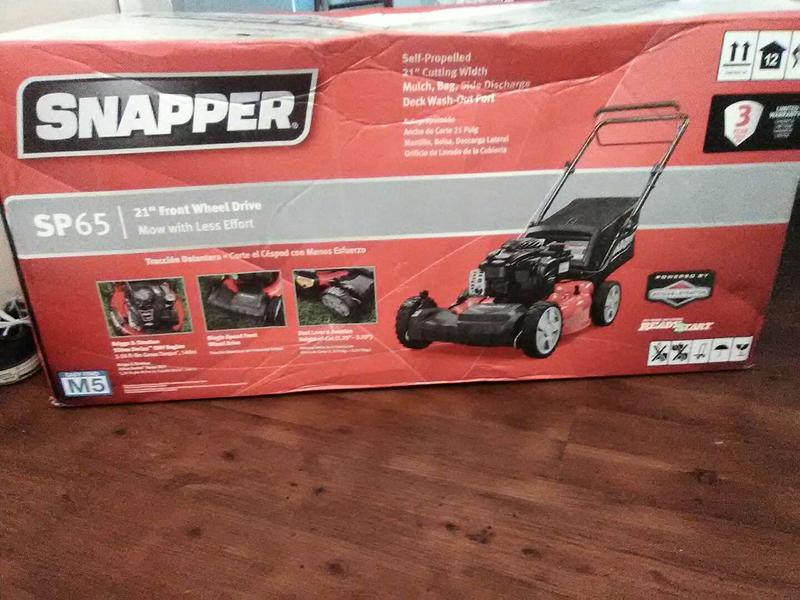 Snapper lawn mower selfpropelled 21 inch cutting blade for sale in