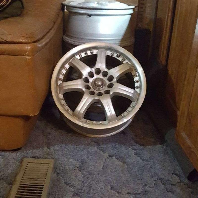 16 in rims, aluminum, 5 lug universal, 5x5, width is 8 in. for sale in