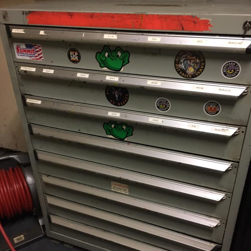 Rousseau 8 drawer metal tool chest with ball bearing drawers for sale