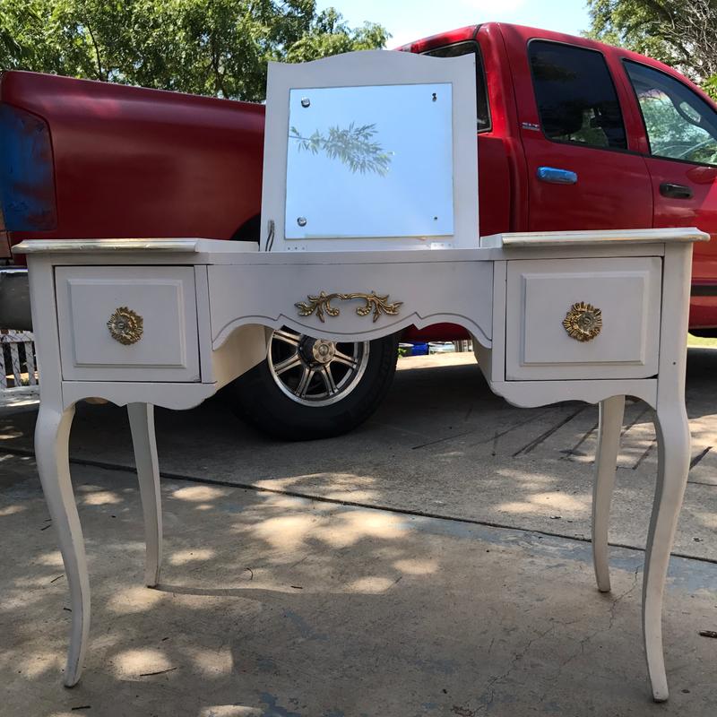 Antique French Provincial makeup vanity for sale in Kennedale, TX