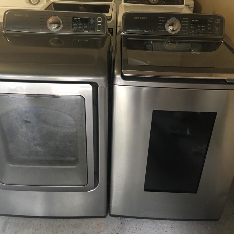 SAMSUNG AQUAJET VRT HE XXL WASHER (with SINK) AND STEAM DRYER SET for