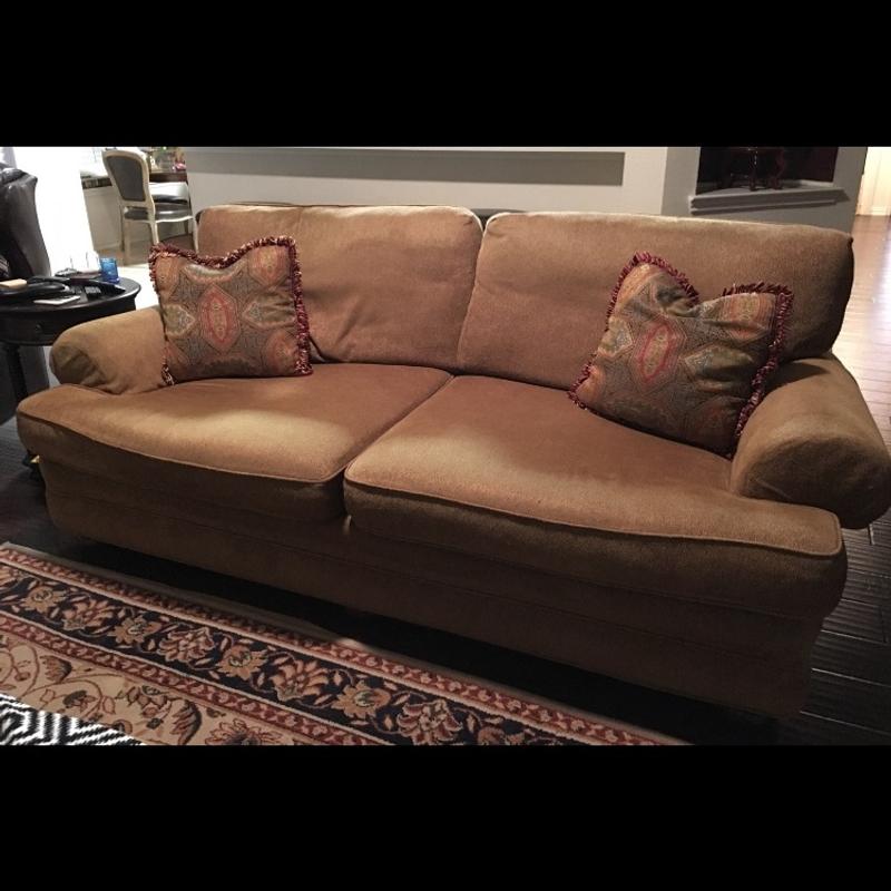 Sofa by Massoud with matching ottoman & rug. for sale in Frisco, TX