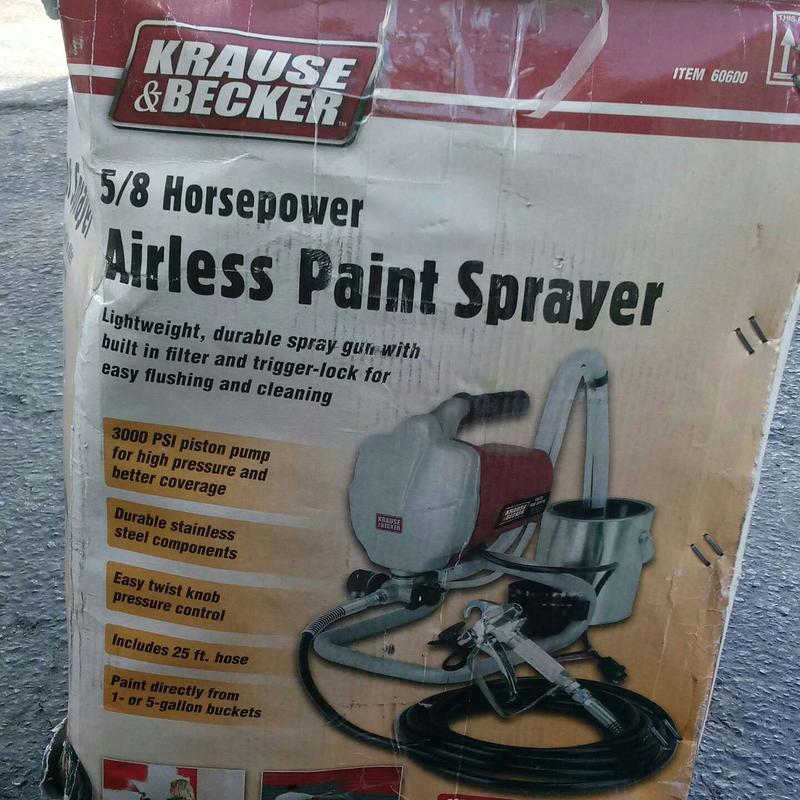 Krause & Becker 5/8hp Airless Paint Sprayer for sale in El Paso, TX