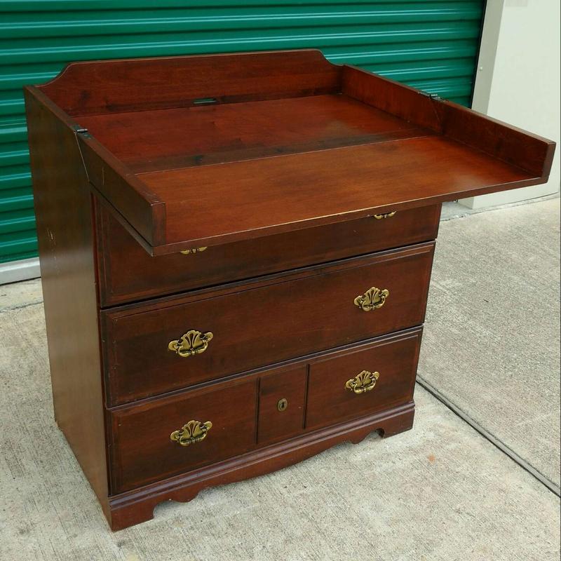 Desk/Chest of Drawers Dark Solid Wood for sale in Katy, TX 5miles