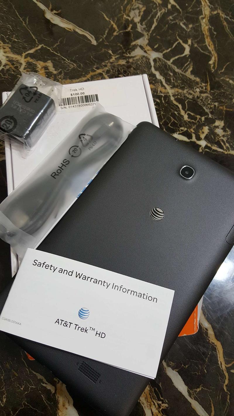 AT&T TABLET 8" 16 GB MODEL TERK HD 9020A NEVER USED WITH BOX for sale