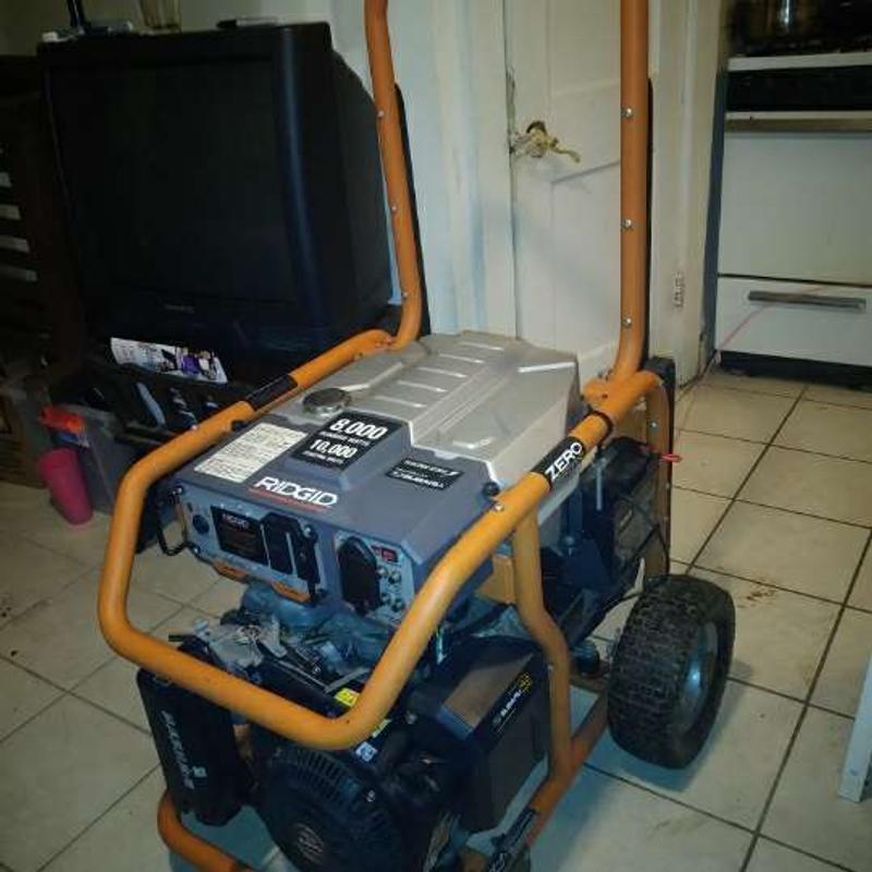 Ridgid 8000 10,000 Watts Generator Zero Gravity Turn key Subaru motor ...