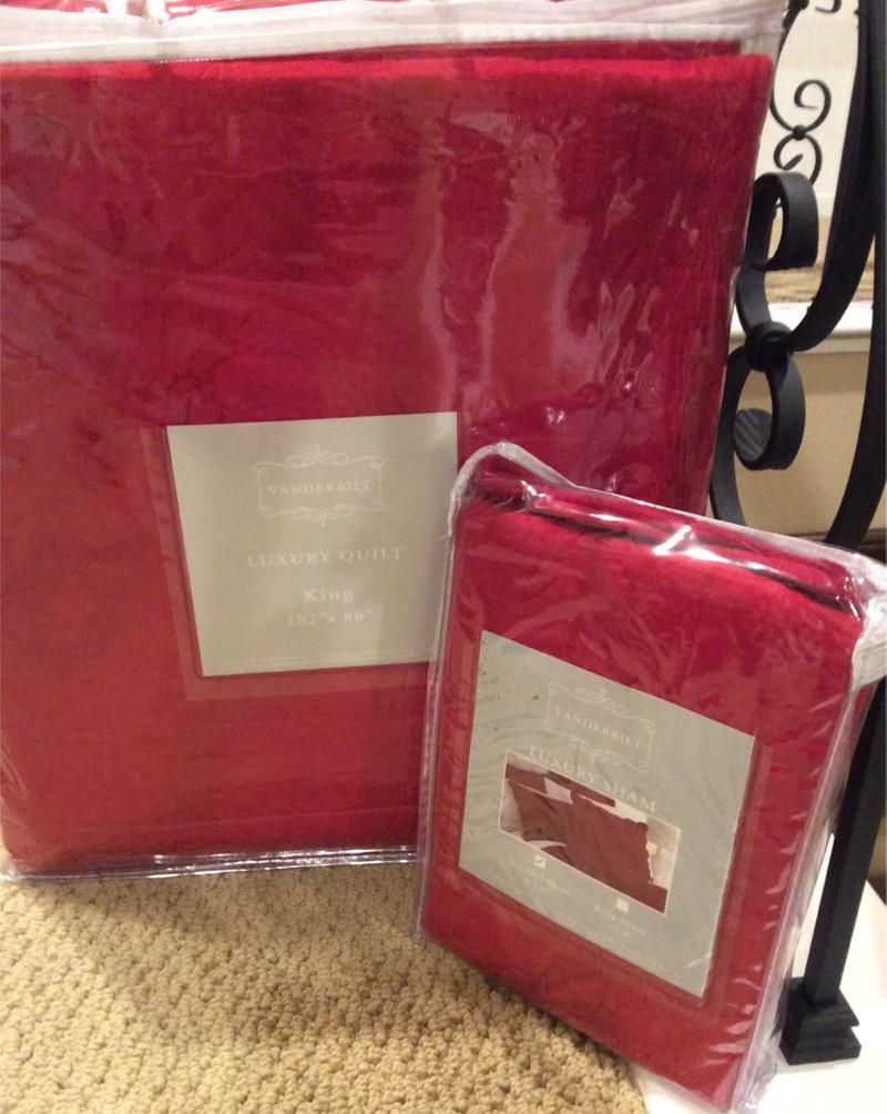 Luxury King size Quilt and sham by Vanderbilt (brand new) for sale in
