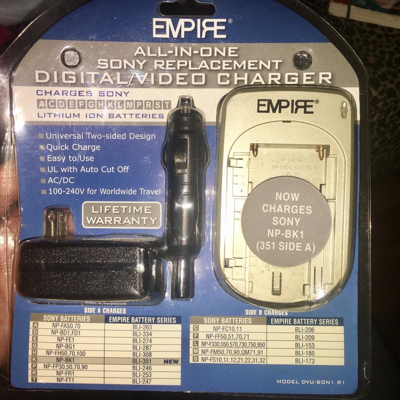 Empire Allinone Sony Replacement Digital Video Charger NEW for sale
