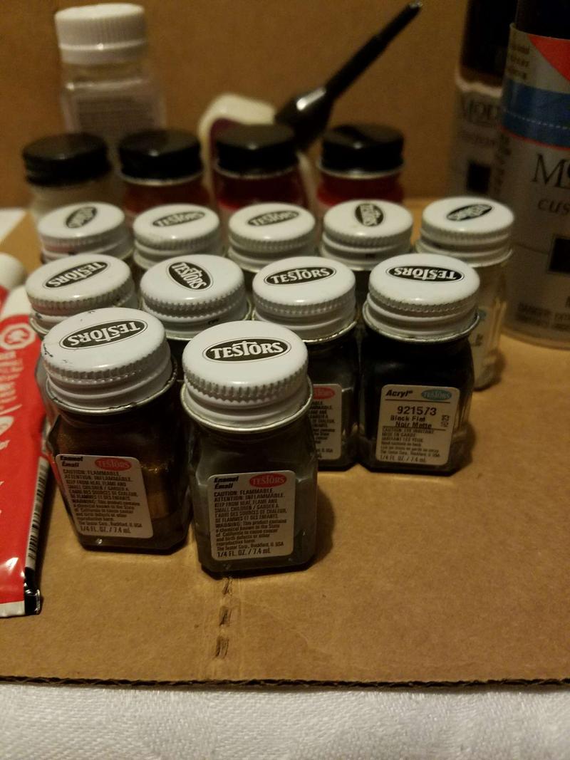 17 Testors & Model Master paint. Cement. Spray paint. Thinner. for sale