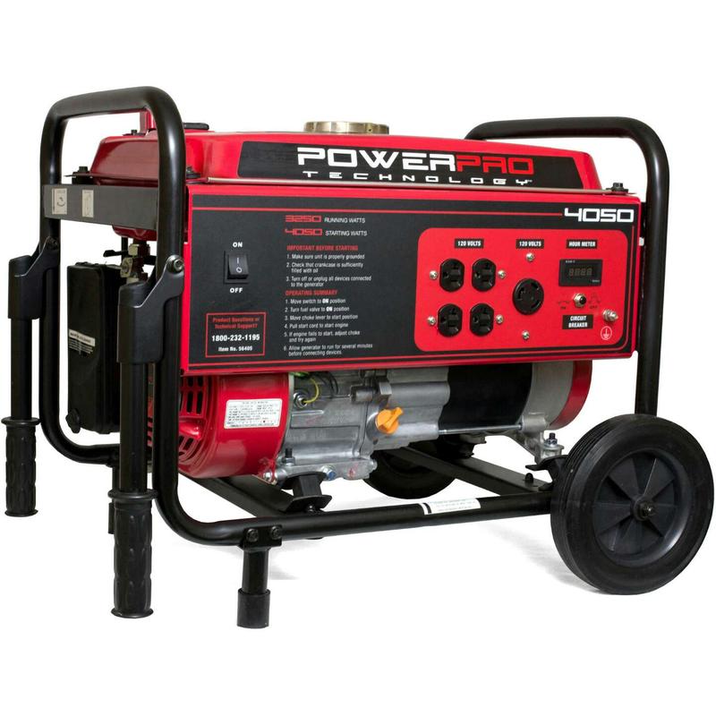 Power Pro Technology 4050 Watt Gas Powered Portable Generator for sale