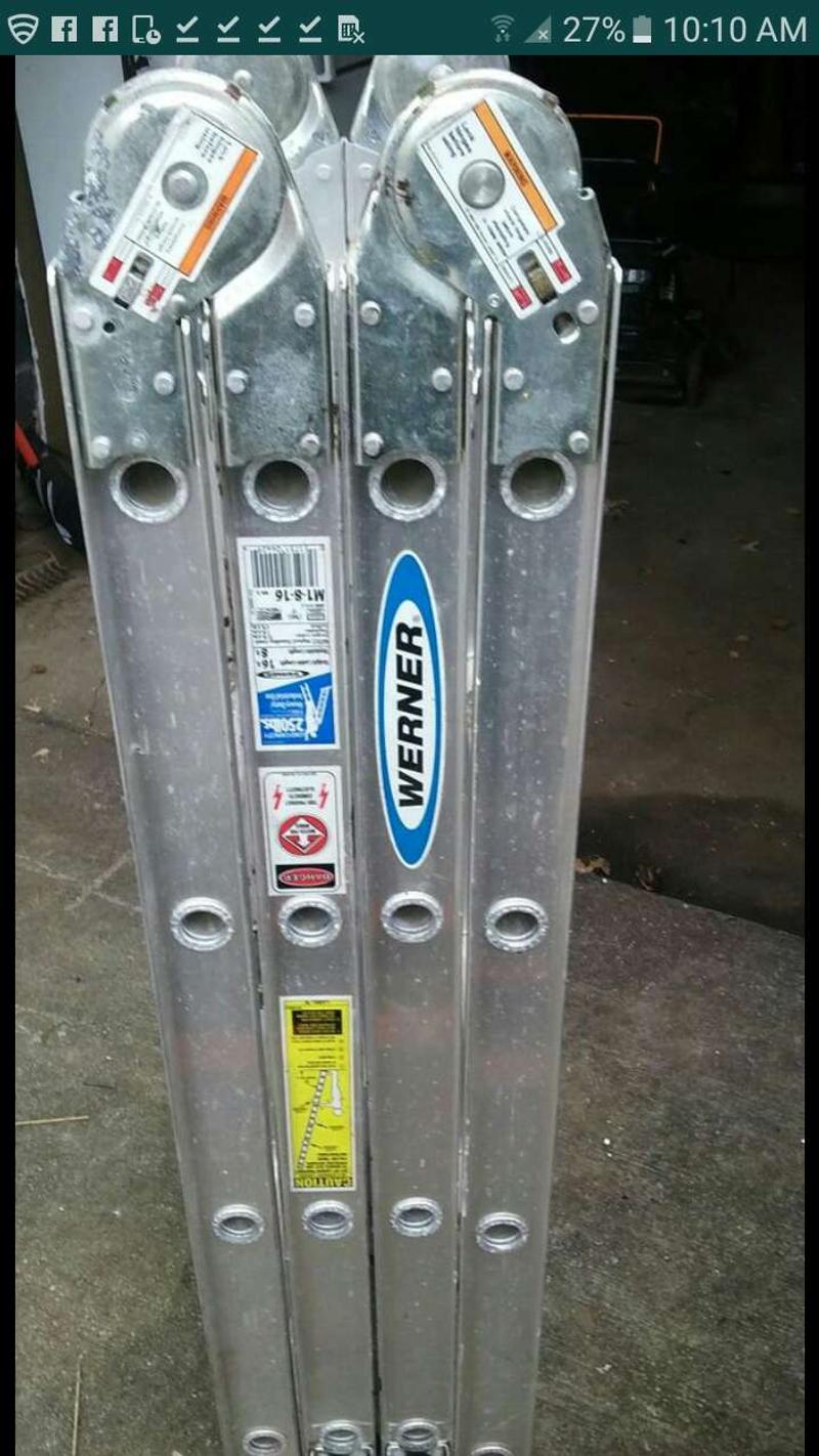 Werner M2816 Aluminum Folding Ladder for sale in Baltimore, MD
