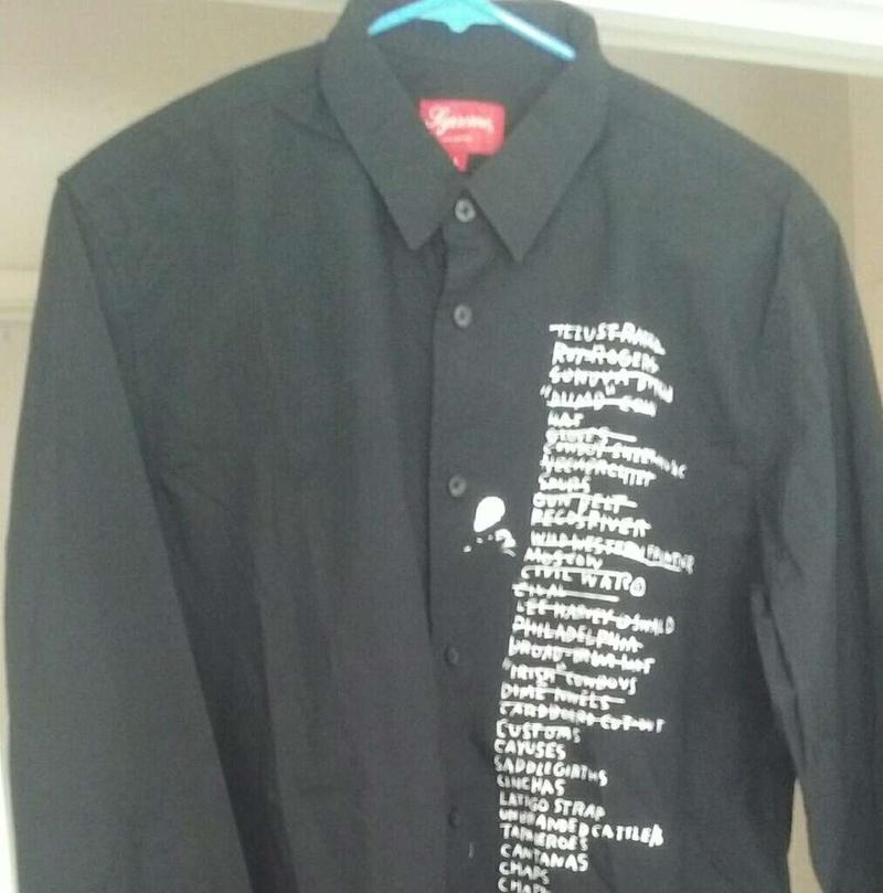 supreme button up jersey