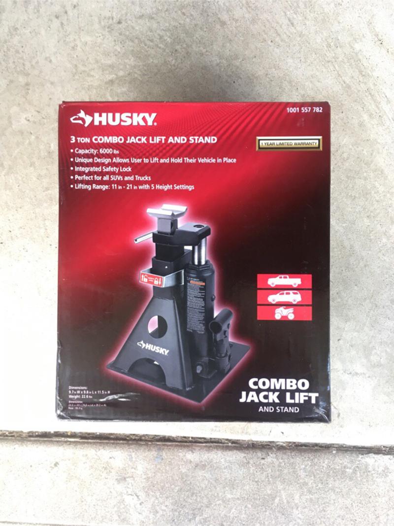 Husky 6000 lb. 3ton floor unijack combo jack lift & stand for sale in