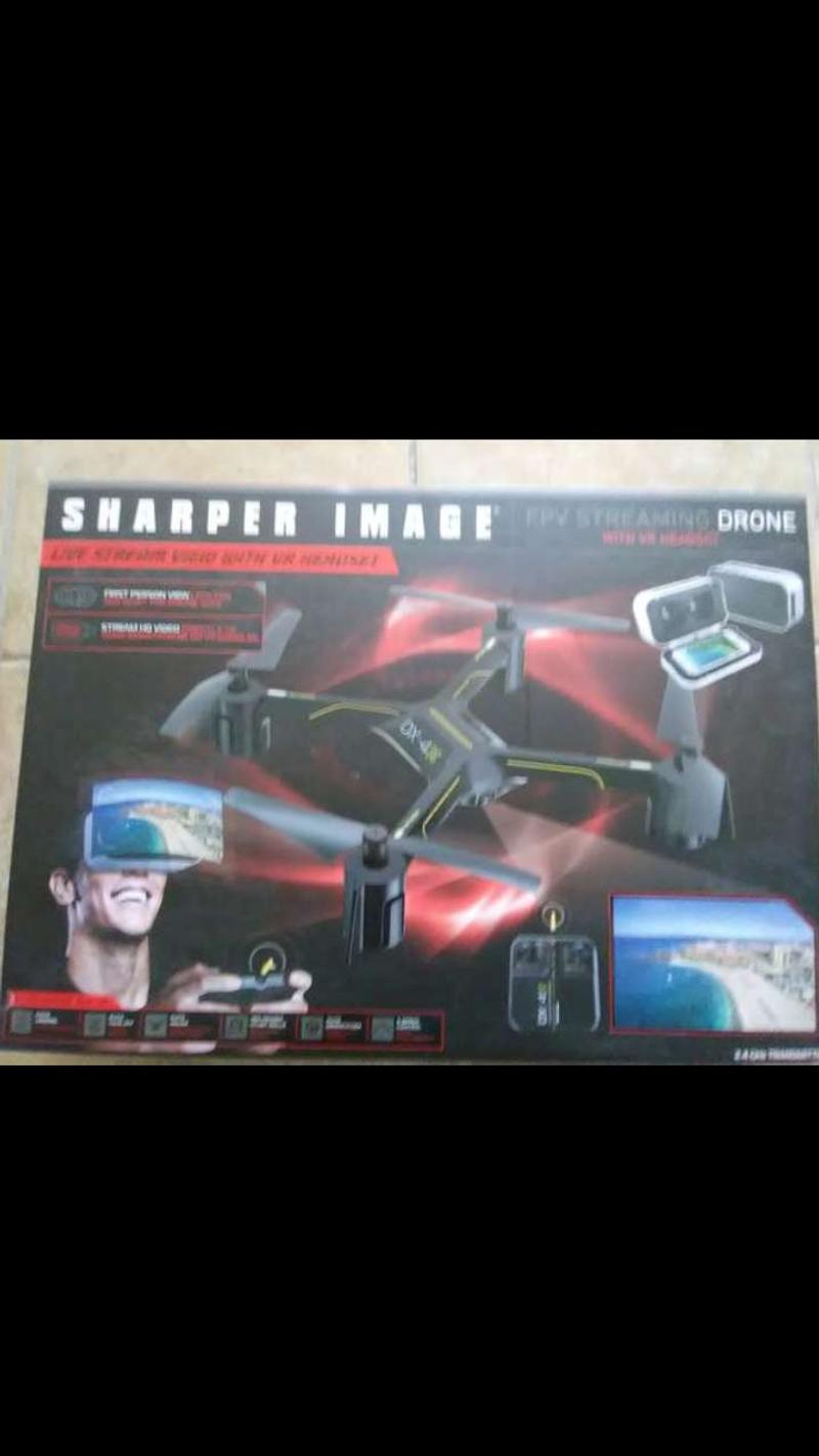 Sharper Image DX4 FPV Streaming VR drone w/ Headset for sale in