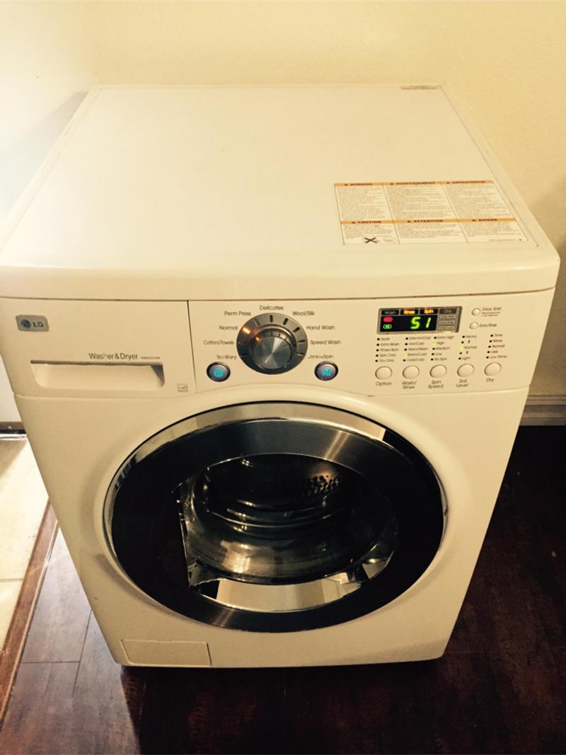 Excellent LG WM3431HW all in one combo washer and dryer electric