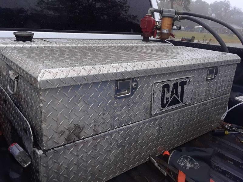 Obo Aluminium flush mount fuel cell/tool box with pump for sale in