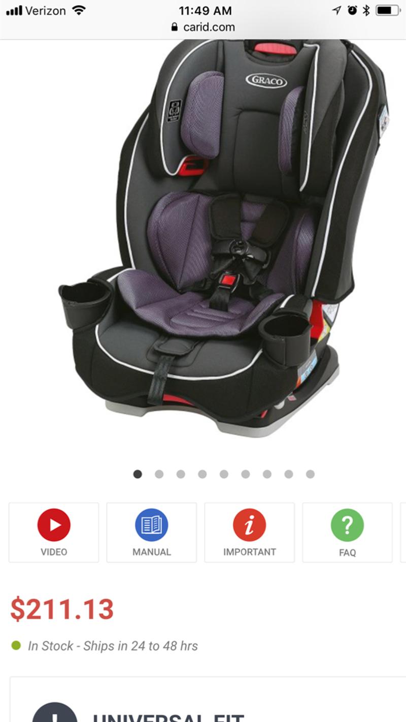 Graco slim fit 3 in 1 car seat for sale in Anaheim, CA 5miles Buy