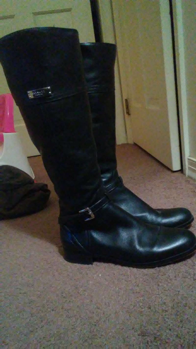 coach tall black boots
